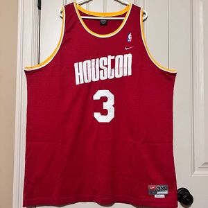 Nike Houston Rockets Steve Francis #3 NBA Jersey - Men’s 3XL - Mustard and Red